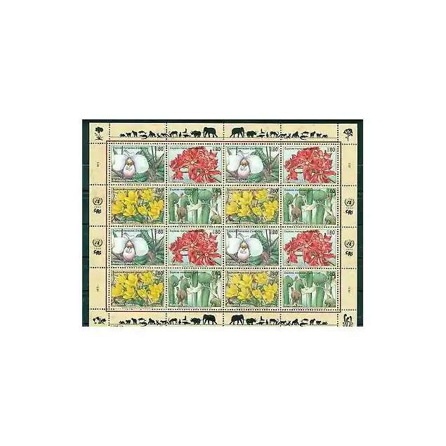 Bon Plan Nations Unies Genève 1996 - Y & T n. 308/11 -  Espèces menacées d'extinction (IV) (Michel n. 288/91)