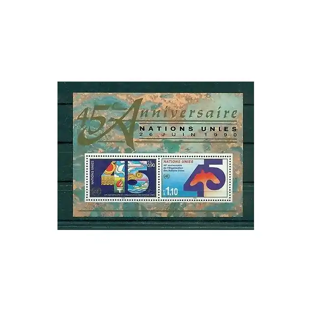 Nations Unies Genève 1990 - Y & T feuillet n. 6 - Organisation des Nations Unies (Michel feuillet n. 6) En Vogue