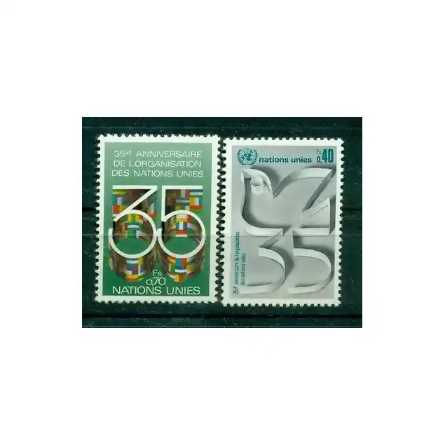 Nations Unies  Genève 1980 - Y & T n. 92/93  -  Organization des Nations Unies (Michel n. 92/93) Édition Limitée