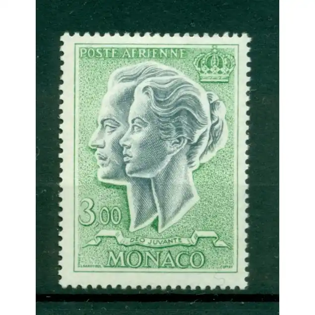 Populaire Monaco 1966/71 - Y & T  n. 88  poste aerienne - Couple princier