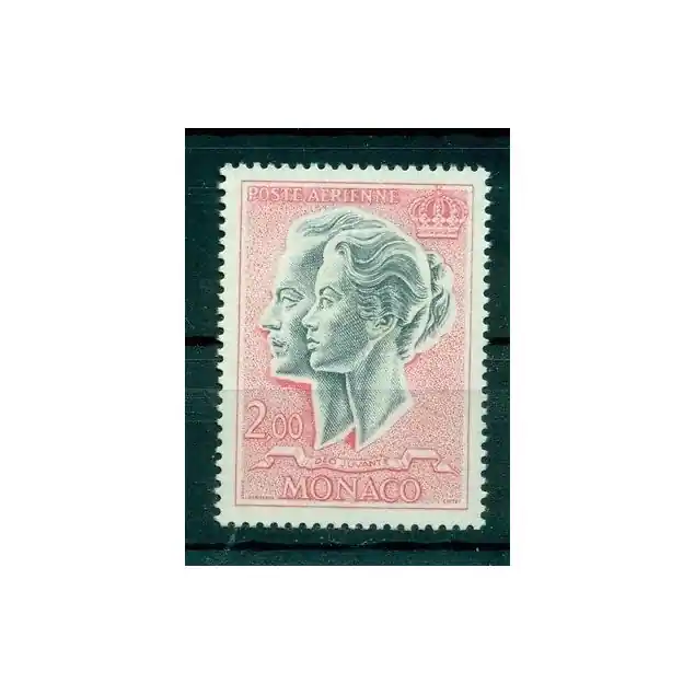 Monaco 1966/71 - Y & T  n. 87  poste aerienne - Couple princier Marque