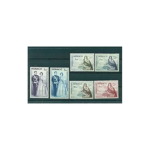 Monaco 1960/61 - Y & T  n. 73/78  poste aerienne - Sainte Dévote Prix Cassé