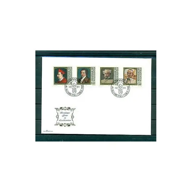 Achat Immédiat Liechtenstein 1981 - Y. & T. n. 725/28 - Portraits de visiteurs célèbres (I)