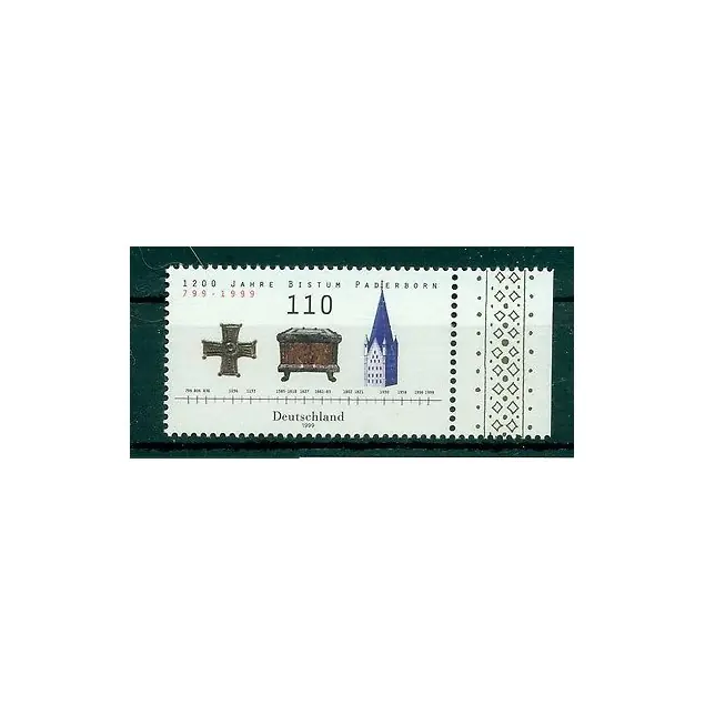 Allemagne  1999 - Y & T n. 1892 - Evêché de Paderborn Tendance