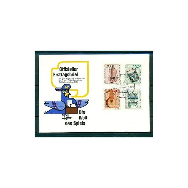 Original Berlin Ouest  1973 - Y & T n.423/26 - Instruments de musique