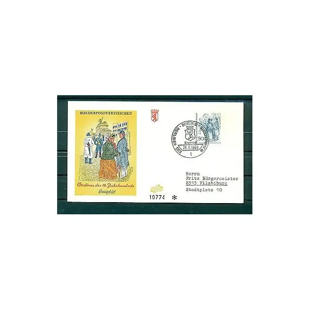 Meilleure Vente Berlin Ouest  1969 - Y & T n.309 - Berlin au XIXe siècle (I)