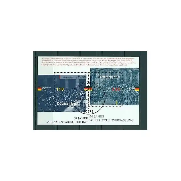 Offre Du Jour Allemagne  1998 - Michel feuillet n. 43 - Conseil parlementaire