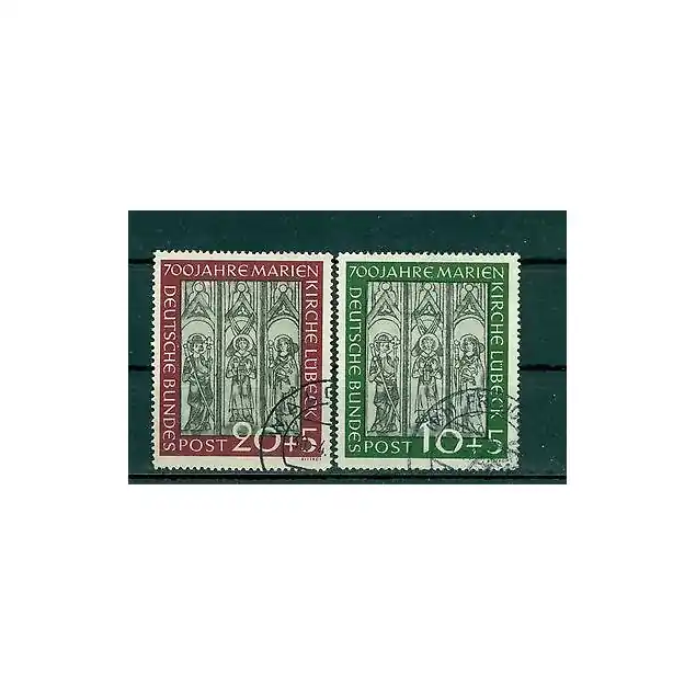 Promotion Saisonnière Allemagne 1951 - Michel n. 139/40 - Cathédrale de Lübeck