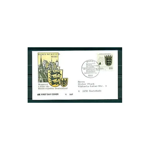 Meilleure Vente Allemagne 1992 - Y & T n.1418 - Armoires: Bade-Wurtemberg