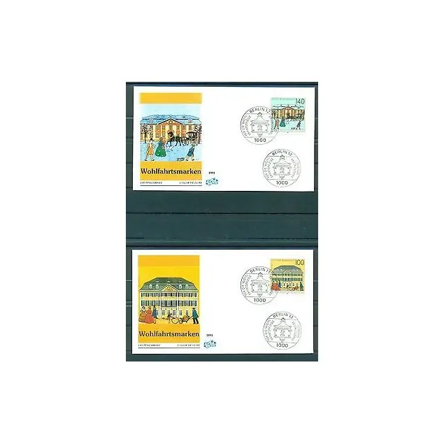 Nouvel Arrivage Allemagne  1991 - Y & T n.1395/1400 - Bureaux de poste du passé