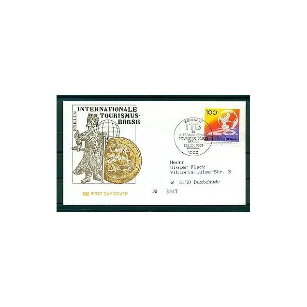 Allemagne  1991 - Y & T n.1327 - Bourse internationale du Tourisme Produit De Marque