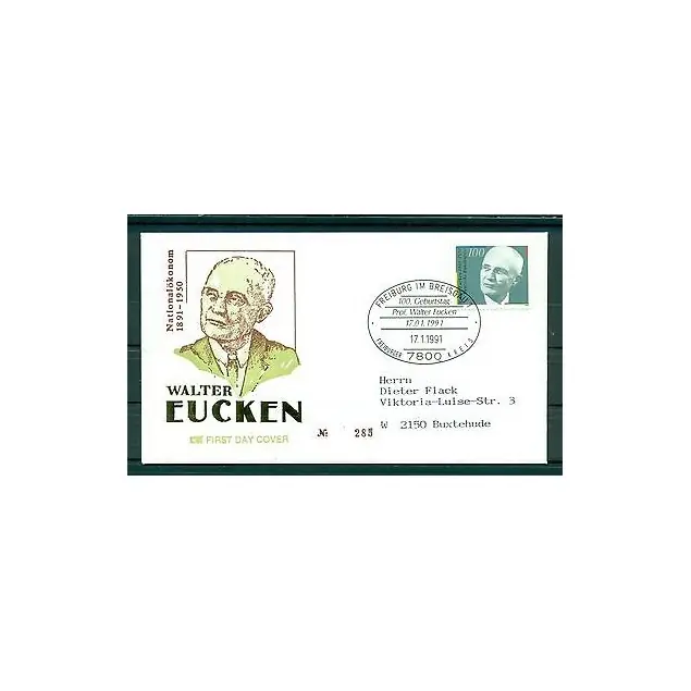 Vente Flash Allemagne 1991 - Y & T n.1326 - Walter Eucken