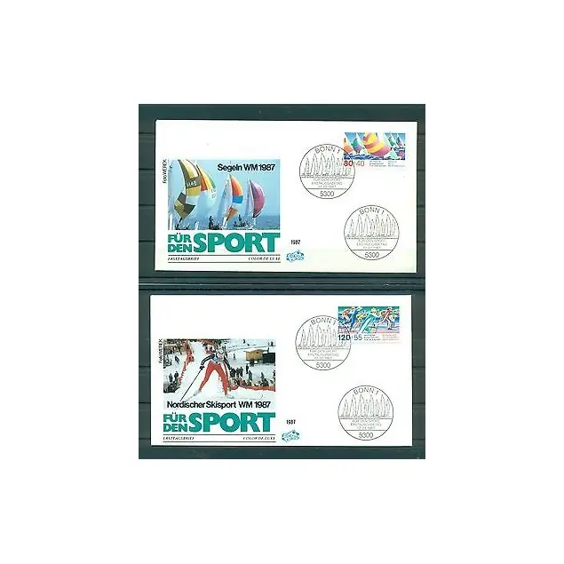 Allemagne  1987 - Y & T n.1142/43 - Evénements sportifs de 1987 Prix Choc