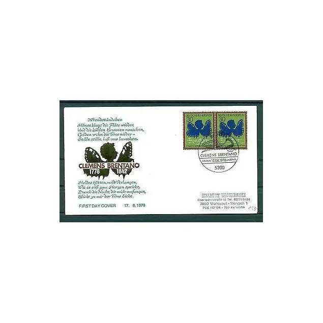 Allemagne  1978 - Y & T n.825 - Clemens Brentano Promotion