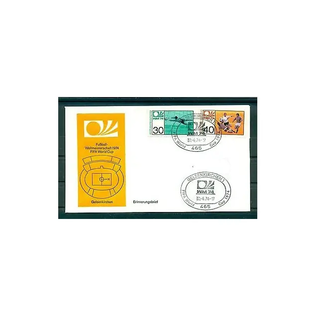 Allemagne 1974 - Y & T n.657/58 - Coupe du monde de football Dernier Modèle