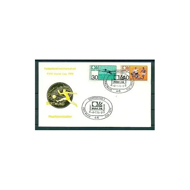 Allemagne 1974 - Y & T n.657/58 - Coupe du monde de football Livraison Gratuite