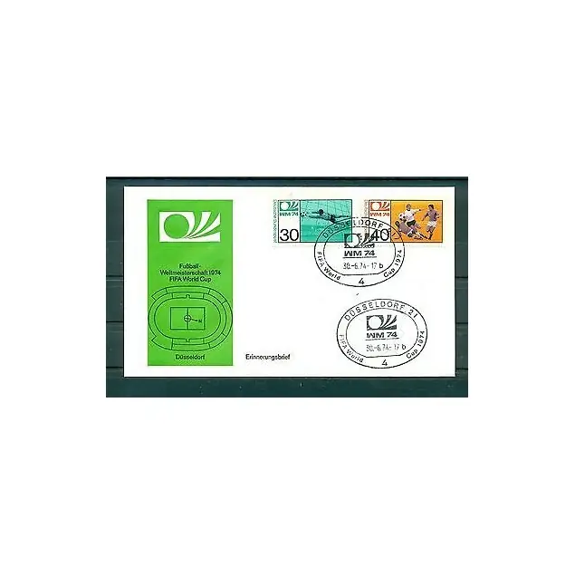 Allemagne 1974 - Y & T n.657/58 - Coupe du monde de football Expédié Aujourd’hui