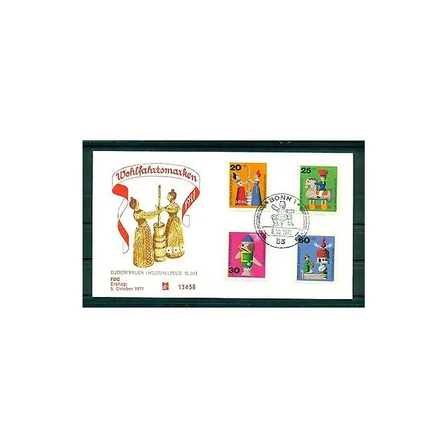 Allemagne  1971 - Y & T n.551/54 - Juets en bois Solde