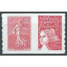 Timbre de collection France - 3619 Paire Horizontale Nouvelle Collection