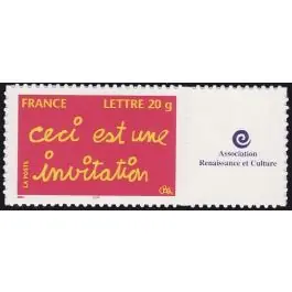 Original Timbre de collection France - 3760B Personnalis TP AutoAdhsif