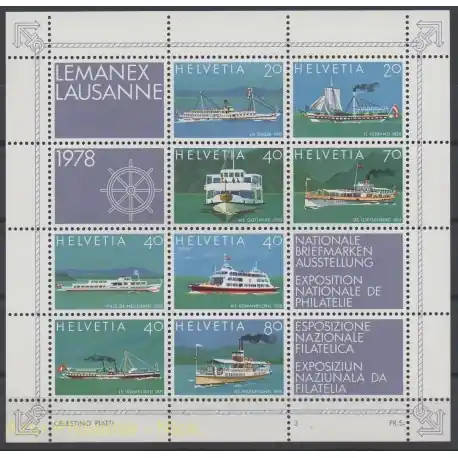 Garantie Incluse Suisse - 1978 - No BF 23 - Bateaux