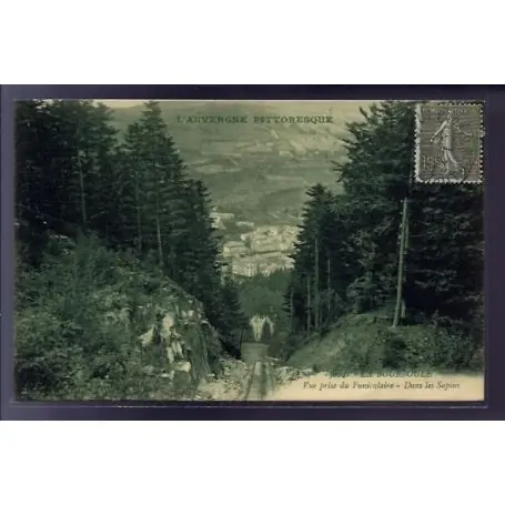 Carte postale 63 - La Bourboule - Vue prise du Funiculaire - dans les sapins - Voyage - Dos Prix Cassé