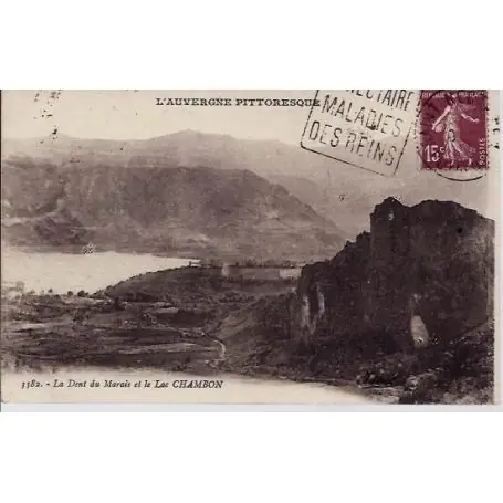 Carte postale 63 - La Dent du Marais et lac Chambon Haute Qualité