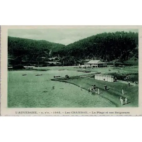 Paiement Sécurisé Carte postale 63 - Lac Chambon - Plage et baigneuses