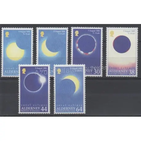 Aurigny (Alderney) - 1999 - No 132/137 - Sciences et techniques Meilleure Vente