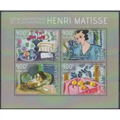 Centrafricaine (République) - 2014 - No 3110/3113 - Peinture Offre Du Jour