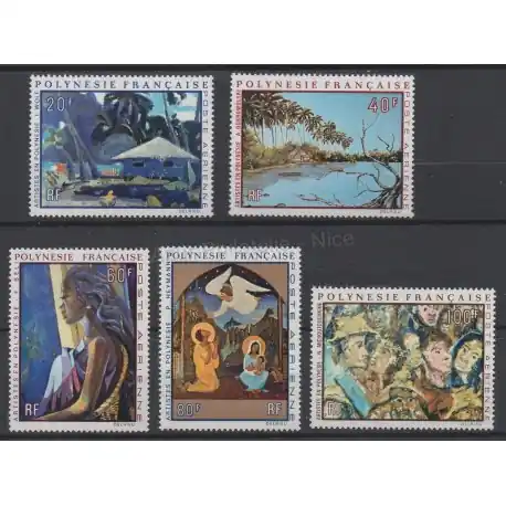 Polynésie - Poste aérienne - 1972 - No PA55/PA59 - Peinture Top Qualité