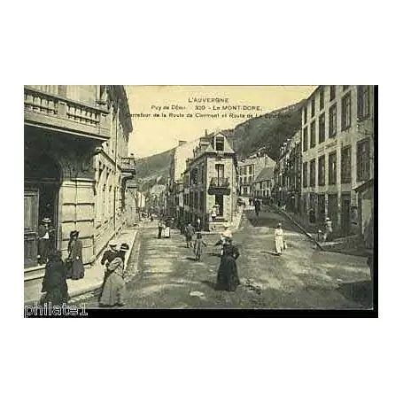 Carte postale 63 - Mont-Dore - Carrefour de la rte de Clermont Super Prix