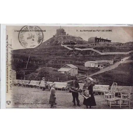 Populaire Carte postale 63 - Puy de Dome - L'auvergne pittoresque - Au sommet du Puy de Dome - Non vo