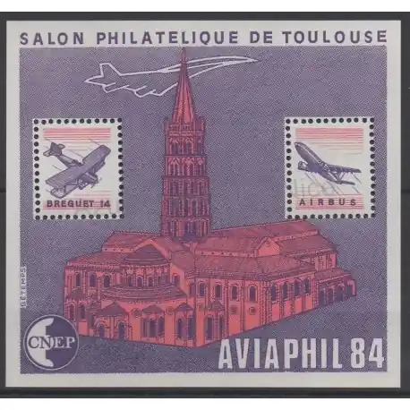 Bon Plan France - Feuillets CNEP - 1984 - No CNEP 5 - Avions