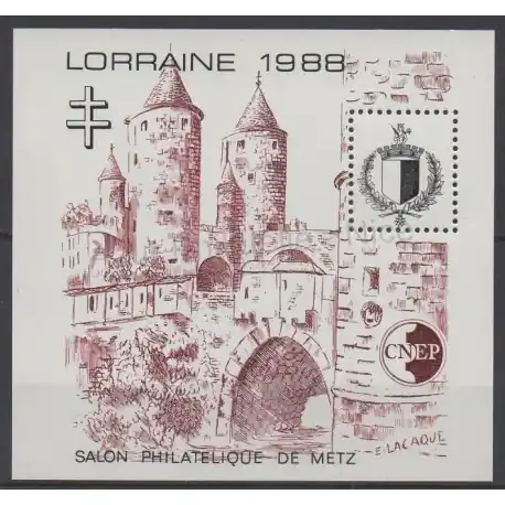 Vente Directe France - Feuillets CNEP - 1988 - No CNEP 9 - Monuments