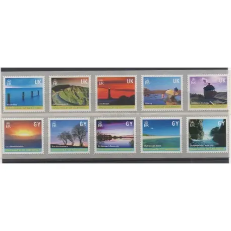 Prix Cassé Guernesey - 2001 - No 900a/909a - Sites