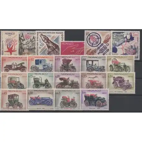 Monaco - année complète - 1961 - No 551/570 Marque