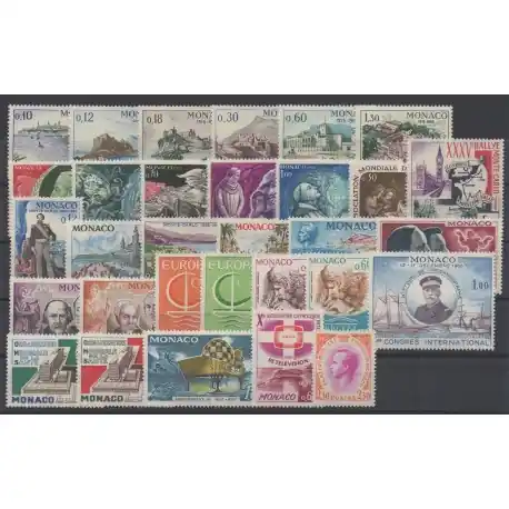 Monaco - année complète - 1966 - No 677/707 Authentique