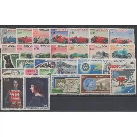Monaco - année complète - 1967 - No 708/735 Exclusif