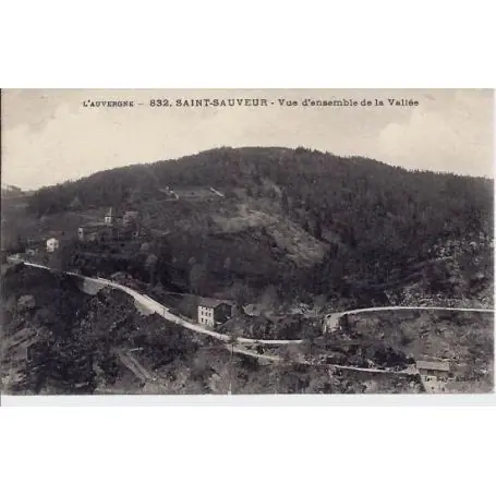 Carte postale 63 - Saint-Sauveur - Vue d'ensemble de la Vallee Achetez Aujourd’hui