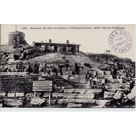 Nouvel Arrivage Carte postale 63 - Sommet du Puy de Dome et Observatoire