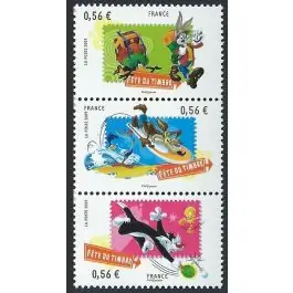 Timbre de collection France - 4338A Bande Verticale Réduction