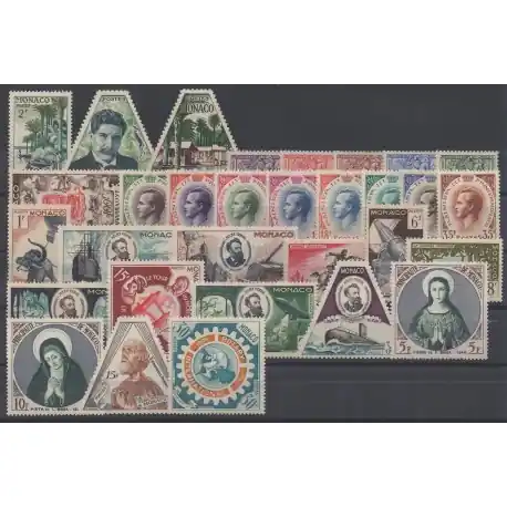 Nouveauté Monaco - année complète - 1955 - No 412/440