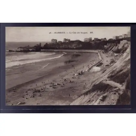 Expédié Aujourd’hui Carte postale 64 - Biarritz - la Cote des Basques - Non voyage - Dos divise