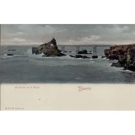 Soldes Carte postale 64 - Biarritz - Le rocher de la vierge - Dos non d