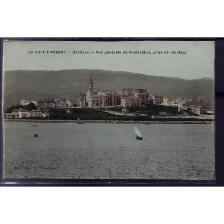 Carte postale 64 - Hendaye - vue generale de Fontarabie - prise de Hendaye - Non voyage - D Premium