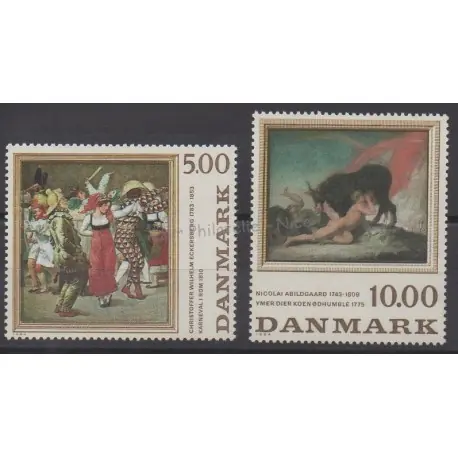 Top Qualité Danemark - 1984 - No 822/823 - Peinture