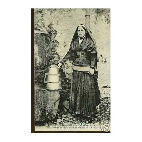 Carte postale 64 - Les pyrenees - Avant de prendre la Herrade Prix Promo