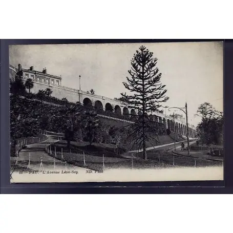 Carte postale 64 - Pau - l' Avenue Leon-Say - Non voyage - Dos divise Bon Marché