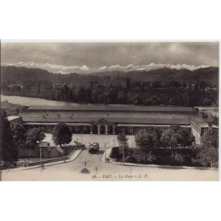 Pas Cher Carte postale 64 - Pau - La gare - Voyage - Dos divise